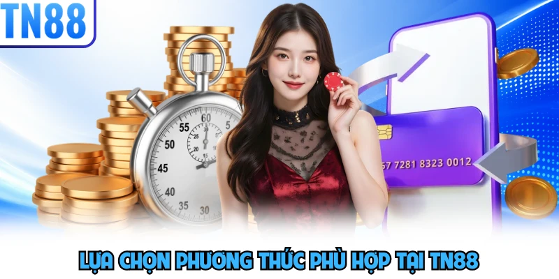 Lựa chọn phương thức phù hợp tại TN88